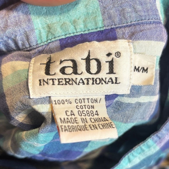 Plaid Button Down Shirt - Blue and Green - Picture 2 of 2